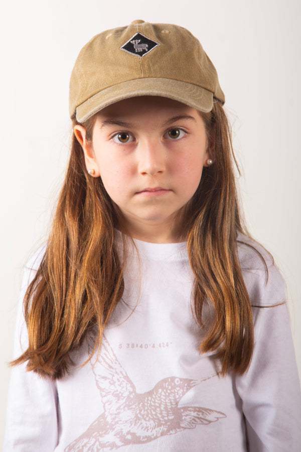 Polera Colibrí Niña Blanca Manga Larga - Tencel, Algodón Pima Organico