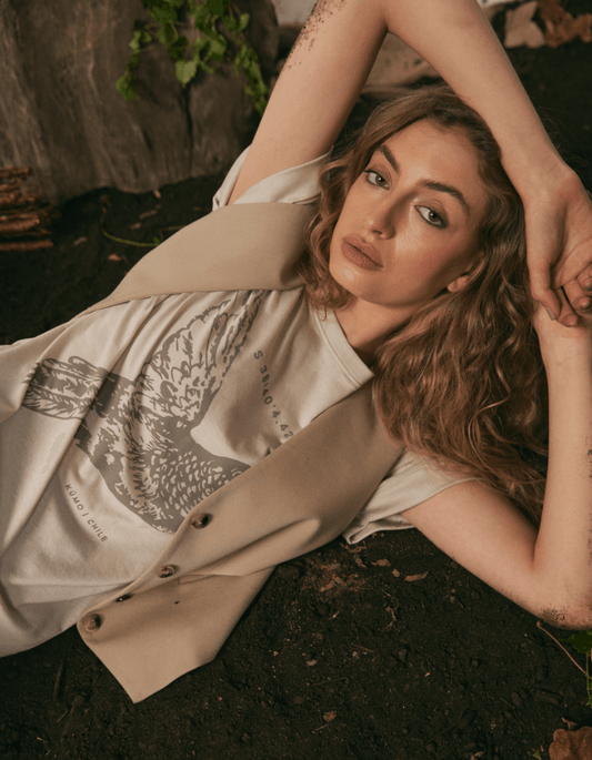 Colibrí Beige Tencel - Orgánico, biodegradable y compostable - Kumo Chile