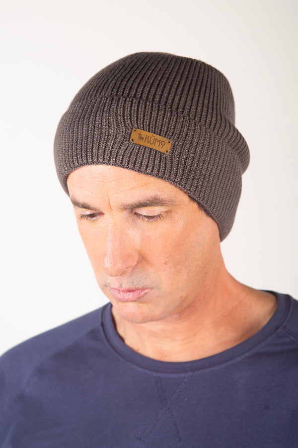 Gorro Beany Gris Tencel