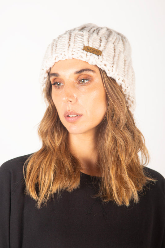 Gorro Lana Blanco Tencel