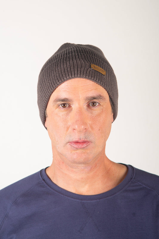 Gorro Beany Gris Tencel