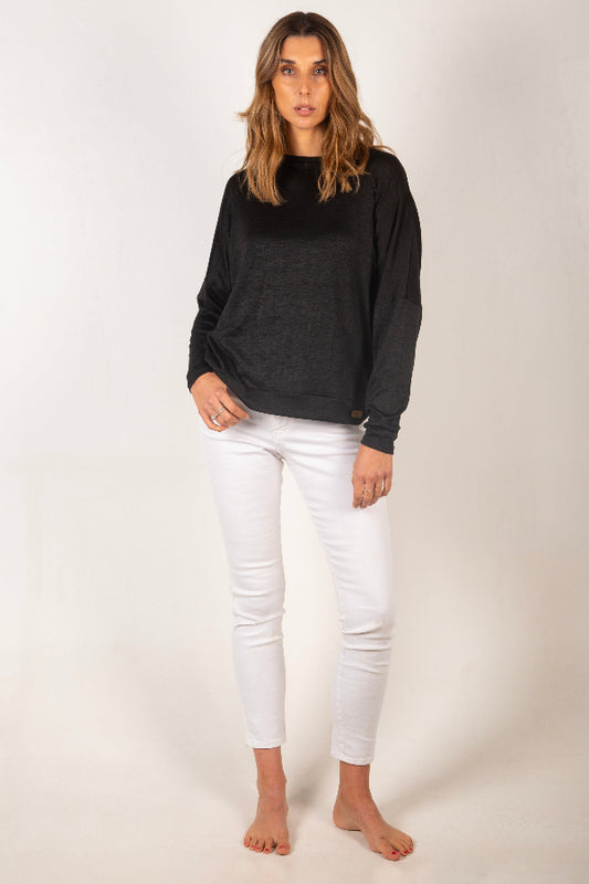 Chaleco Mujer Negro Basic Atemporal  - Tencel, Orgánico, Biodegradable