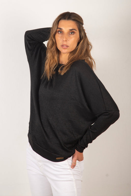 Chaleco Mujer Negro Basic Atemporal  - Tencel, Orgánico, Biodegradable