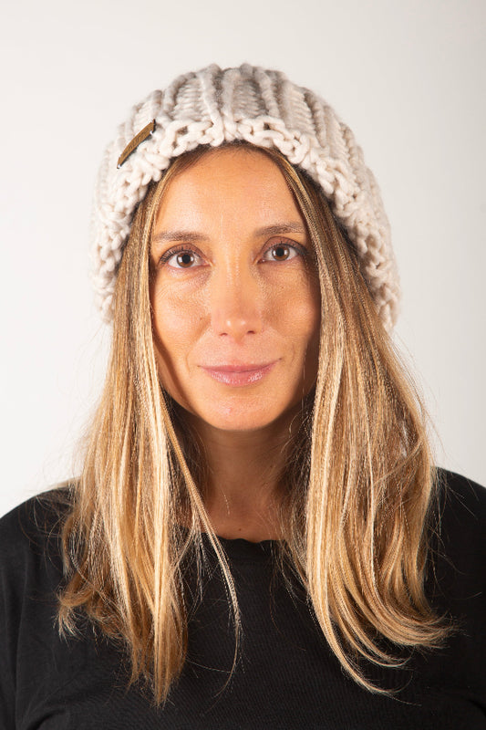Gorro Lana Blanco Tencel